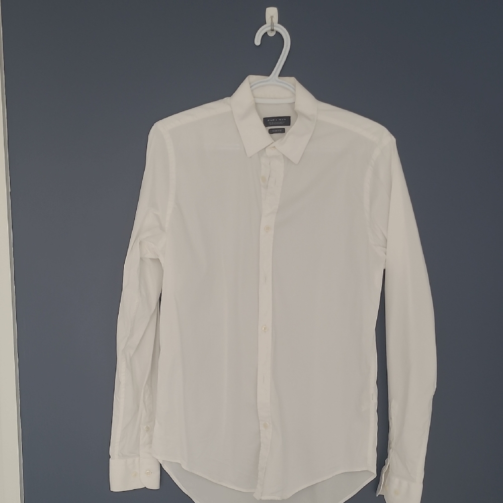 Zara Men's Classic White Dress Shirt